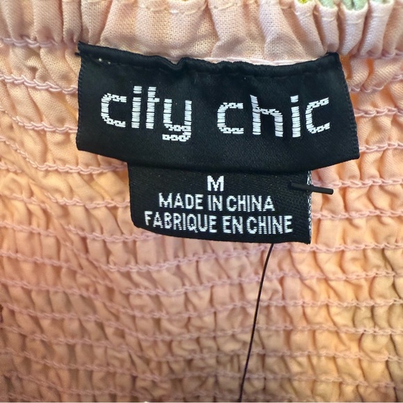 City Chic Plus Size Ariella Puff Sleeve Tier Print Dress - Picture 6 of 10